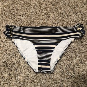 VS Cream/Blue Bikini Bottoms